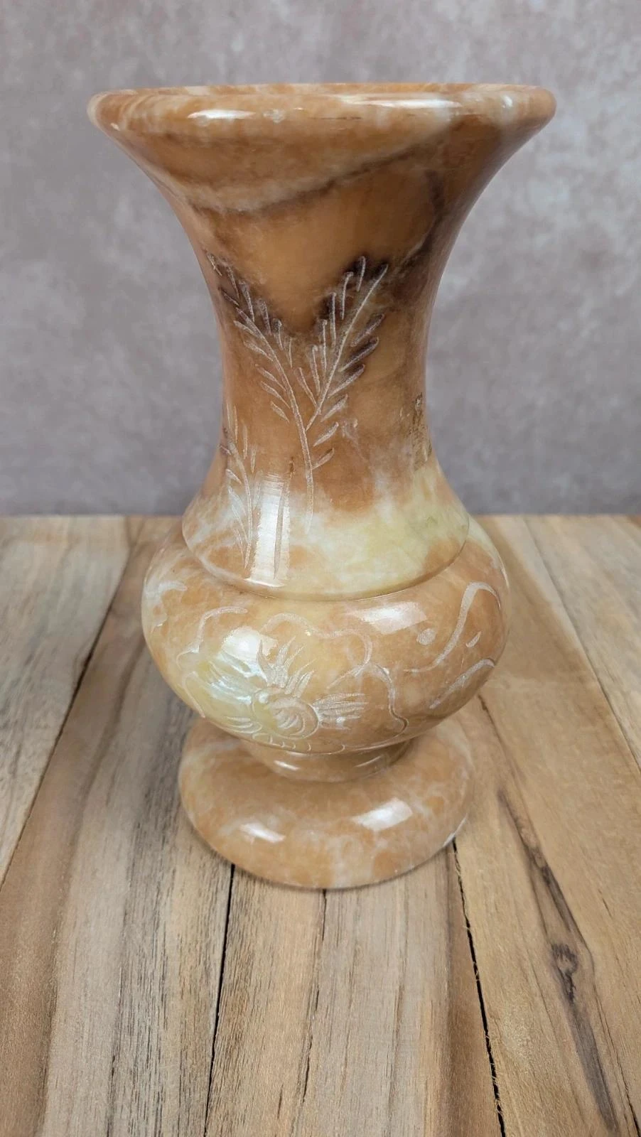 Gegraveerd onyx decoratief vat – photo 5